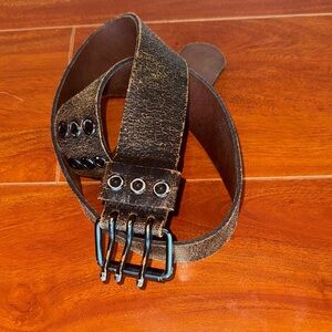 Vintage Aldo Distressed Leather Belt